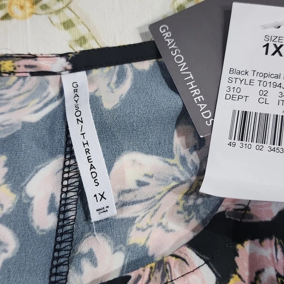 Grayson/Threads Blouse 1x - Picture 8 of 8